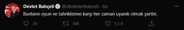 SON DAKİKA: MHP Genel Başkanı Bahçeli'den 1 Mayıs paylaşımı: Alın teriyle elde edilmiş kazanç hem helal hem de kutsaldır-2