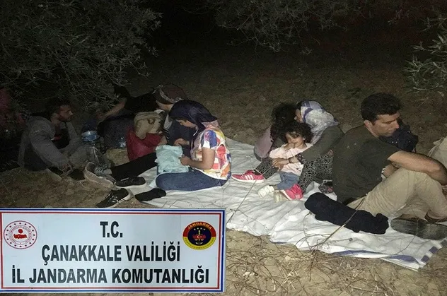 Çanakkale'de 73 mülteci yakalandı