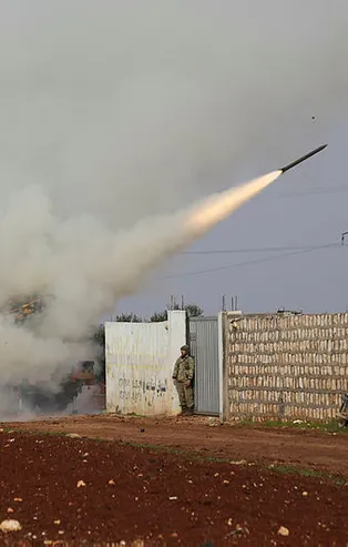 TSK Suriye'de rejim güçlerini böyle vurdu