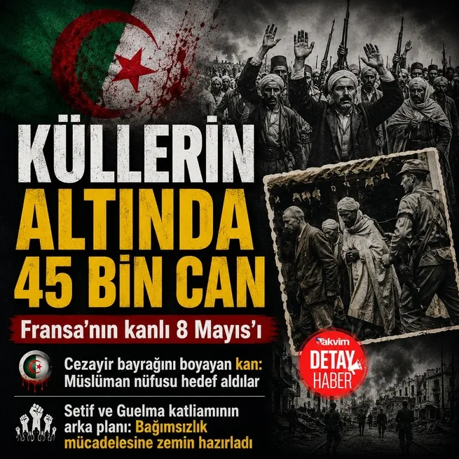 Dosya | Fransa’nın kanlı 8 Mayıs’ı! Sétif ve Guelma katliamının arka planı: Müslüman erkek nüfusun yüzde 25’i yok edildi