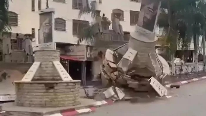 Katil İsrail Filistinlilerin sembolik yapılarını hedef alıyor-6