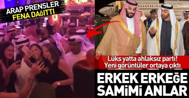 Prens Selman ve Prens Zayed’in yat partisinden yeni görüntüler ortaya çıktı