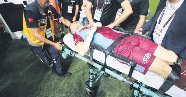 Hatayspor maçında ters düşme sonrası kolunda kırık oluşan Edin Visca’nın sakatlığı çok büyük bir şok etkisi yarattı