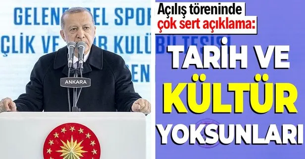Başkan Erdoğan’dan Geleneksel Sporlar Gençlik ve Spor Kulübü Tesisi Açılış Töreni’nde önemli açıklamalar