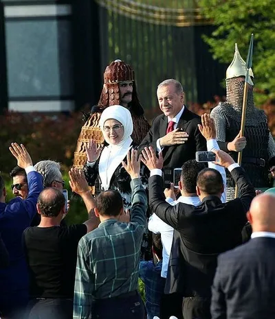 Cumhurbaşkanı Erdoğan Külliye'de yapılan tören ile yeni sistemin ilk Başkan'ı olarak görevine başladı-5