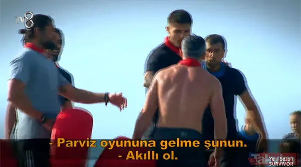 Survivor 2020'nin ilk kavgası Yasin Obuz ile Parviz Abdullayev'den geldi! İkisi de geri vites yapmayınca... - 14