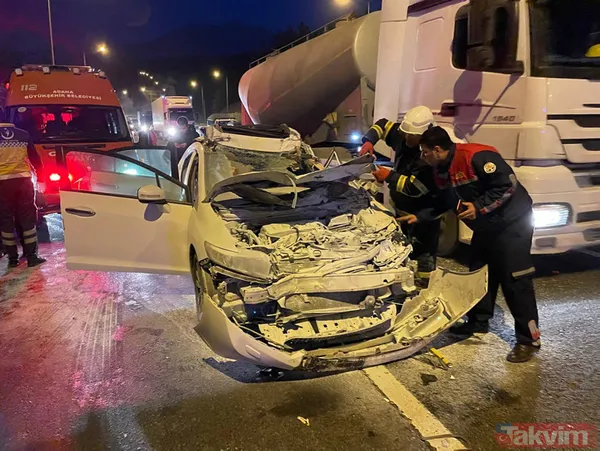 Adana Pozantı'da aşırı hız yapan TIR, kırmızı ışıkta bekleyen araçlara çarptı: 1 ölü, 4 yaralı - 5