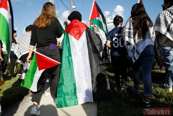 Dünya 'Katil İsrail' diyor! Orta Doğu'dan Asya'ya Avrupa'dan ABD'ye milyonlarca kişiden Filistin'e destek - 41