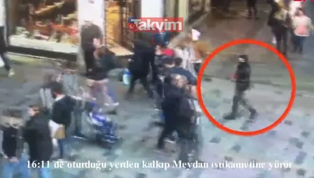 İstanbulda patlamada SON DAKİKA! YENİ GÖRÜNTÜ geldi! İstiklal Caddesini kana bulayan bombacının caddedeki görüntüleri ortaya çıktı |VİDEO