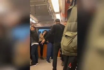 Metrodaki provokatör enselendi