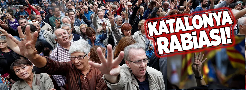 Katalanlardan Rabia benzeri hareket