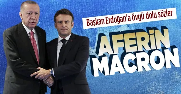 NATO liderler zirvesinin ardından Emmanuel Macron’dan Başkan Recep Tayyip Erdoğan paylaşımı