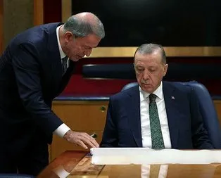 Başkan Erdoğan, Akar’dan bilgi aldı