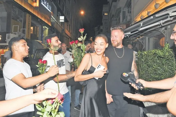 Dilan Çiçek Deniz ve Thor Saevarsson sokak ortasında aşka geldiler!