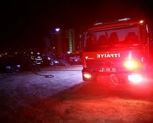Adana’da 2 katlı bir evde korkutan yangın!