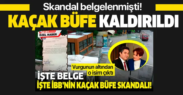 İBB'nin Güngören'e kurduğu kaçak büfe kaldırıldı