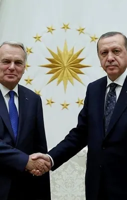 Cumhurbaşkanı Erdoğan Ayrault'u kabul etti