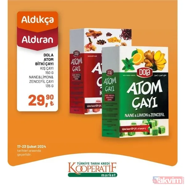 Tarım Kredi KATALOĞU 19-23 Şubat 2024 FİYAT LİSTESİ! Kooperatif market 32 üründe fiyatları indirdi! 2 katlı 6'lı kağıt havlu 54.90 TL... - 14