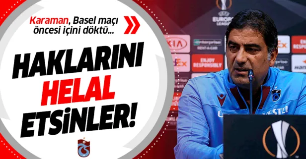 Trabzon Teknik Direktörü Ünal Karaman: Haklarını helal etsinler