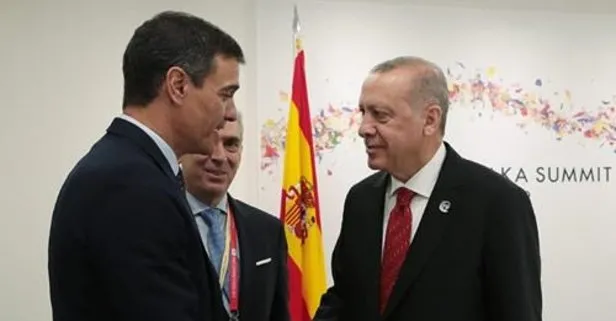 Başkan Erdoğan İspanya Başbakanı Pedro Sanchez ile görüştü! Gündem Gazze