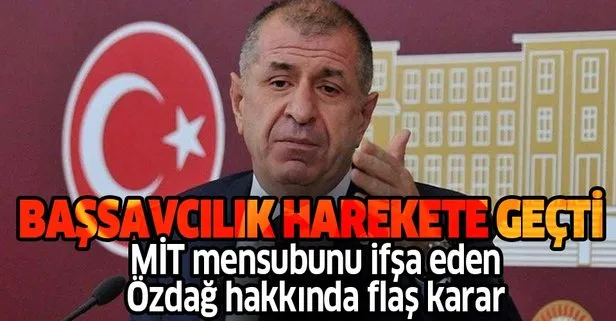 Son dakika: İYİ Parti Milletvekili Ümit Özdağ için MİT fezlekesi: Dokunulmazlığı kaldırılsın