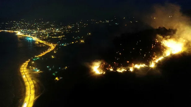 Giresun'da orman yangını! 9 dönümlük alan zarar gördü-2