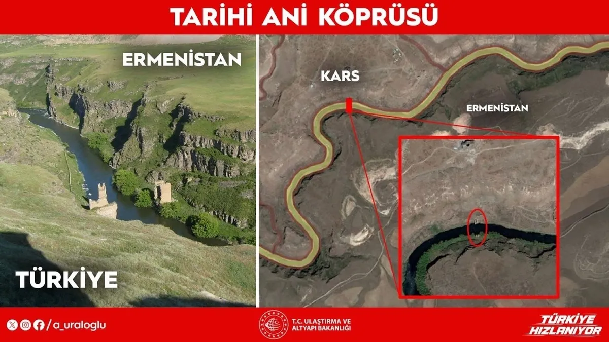Türkiye ile Ermenistan arasında tarihi adım: 219 yıl önce yıkılan Ani Köprüsü yeniden inşa edilecek