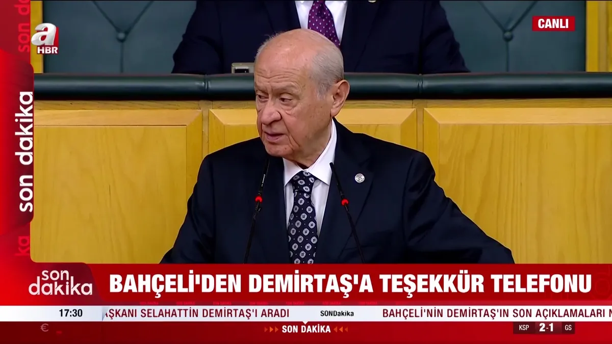 Bahçeli'den Demirtaş'a telefon!