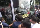 Muharrem İnce'nin otobüsü çamura saplandı