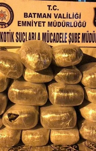 Son dakika: Batman'da 135 kilo esrar ele geçirildi