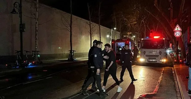 Beşiktaş’ta olaylı gece! Lüks aracının yandığını görünce önce ağladı sonra kavga etti