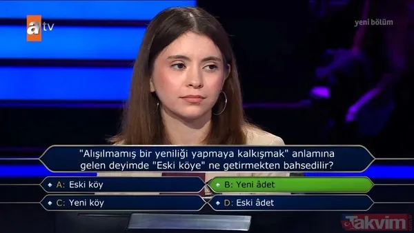 Kim Milyoner Olmak İster’de “Gençliğe Hitabe” sorusu yarışmacıyı köşeye sıkıştırdı - 6