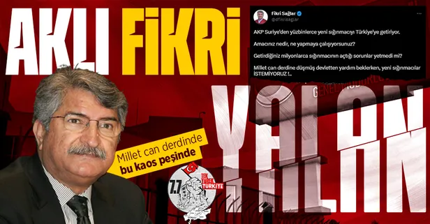 CHP'li Fikri Sağlar'ın "Suriye'den göç dalgası" iddiasına Göç İdaresinden yalanlama