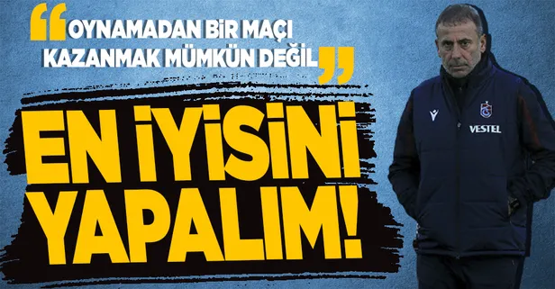 Trabzonspor’un hocası Abdullah Avcı oyuncularını bugünkü Rizespor maçı öncesi uyardı