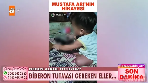 1,5 yaşındaki bebeğe alkol içiren aileye canlı yayında gözaltı! Esra Erol Narin Güran'ı hatırlatarak tepki gösterdi - 6