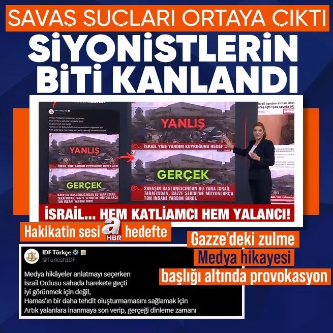Savaş suçları ortaya çıktı siyonistlerin biti kanlandı! Hakikatin sesi A Haber hedefte | Gazze’deki zulme ’Medya hikayesi’ başlığı altında provokasyon!