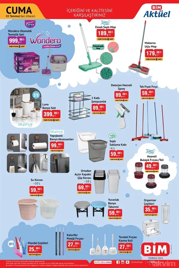 🔸Luna Banyo Seti: 399 Tl 🔸Su Kovası: 59 Tl