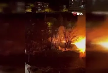 Başkent Ankara'da yangın paniği
