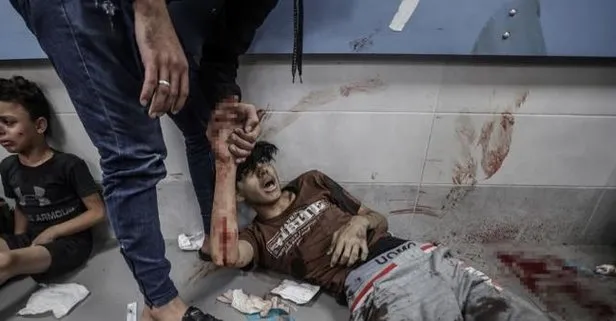 Katil İsrail hastanede yüzlerce sivili katletti! Başkan Erdoğan’dan sert tepki: İnsani değerlerden yoksun saldırılarının son örneğidir