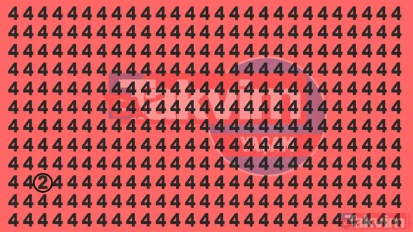 4 rakamıyla dolu fotoğrafta 2'yi bulabilir misin? Ve süre başladı! Bu pazar bulmacasını insanların yalnızca %8'i 10 saniye altında çözebilir! - 7