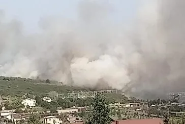 TÜBİTAK ormanlık alanda yangın!