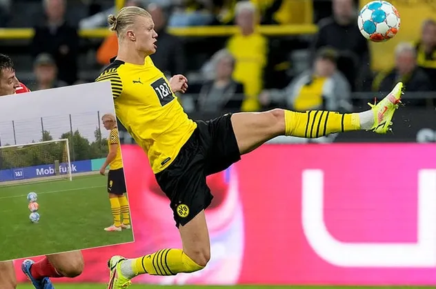 Erling Haaland için zor diye bir şey yok! Borussia Dortmund'un gol makinesi 3 tane topu üst üste dizdi sonrasında yapılmazı yaptı