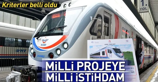 Milli Tren Projesi için alınacak mühendislere yeni kriter