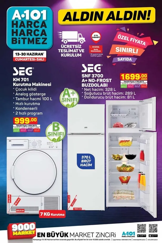 A101'de bu hafta elektronik ürünler Toshiba televizyon ve elektrikli bisiklet... 25 Haziran Perşembe A101 aktüel ürünler kataloğu!-16