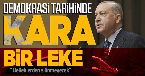 Son dakika: Başkan Recep Tayyip Erdoğan'dan 'Demokrasi Şehitleri' için anlamlı mesaj