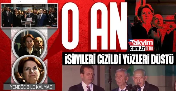 Meral Akşener’in suratına dikkat! Kemal Kılıçdaroğlu kararı yüzünü düşürdü! Yemeğe kalmadan terk etti... Ekrem İmamoğlu ve Mansur Yavaş...