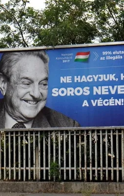 Macaristan'da Soros afişli hükümet kampanyası