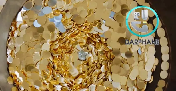 Darphane'de üretim süreci böyle işliyor: Kuytuda köşede yarım, çeyrek, gram altını olanlar hemen baksın!