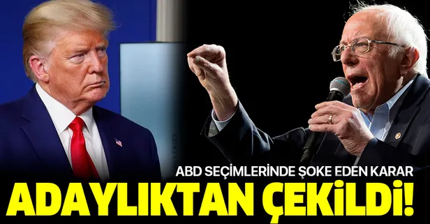 Son dakika: ABD seçimlerinde şoke eden karar: Demokrat Başkan aday adayı Bernie Sanders yarıştan çekildi