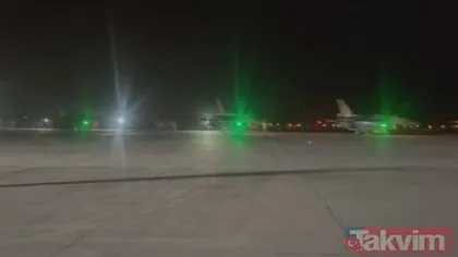 Kış Kartalı Harekatı işte böyle başladı! Milli Savunma Bakanlığı uçakların kalkış görüntülerini paylaştı